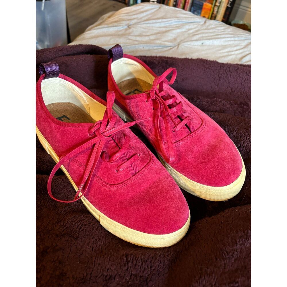 Eytys Unisex Pink Suede Sneakers w. Cork Insoles W10 M8.5 LIKE NEW